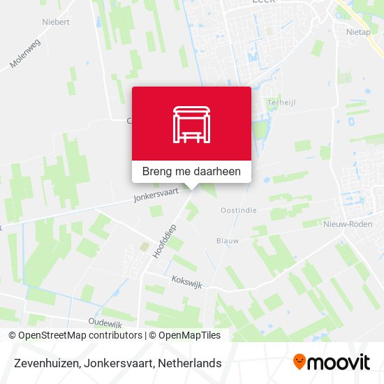 Zevenhuizen, Jonkersvaart kaart