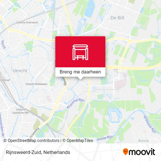 Rijnsweerd-Zuid kaart