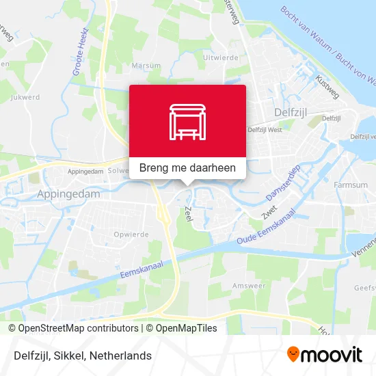 Delfzijl, Sikkel kaart