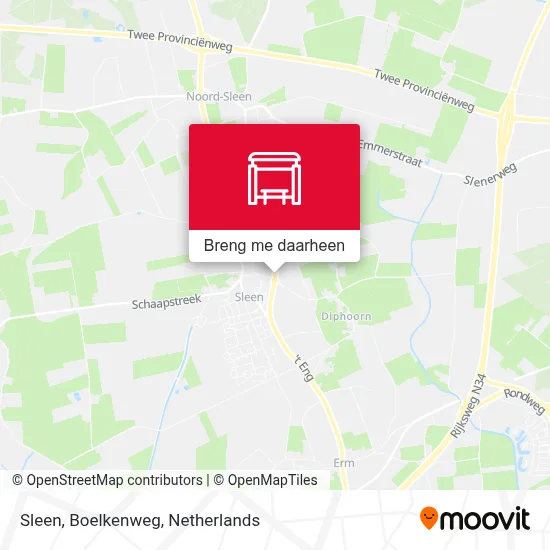 Sleen, Boelkenweg kaart