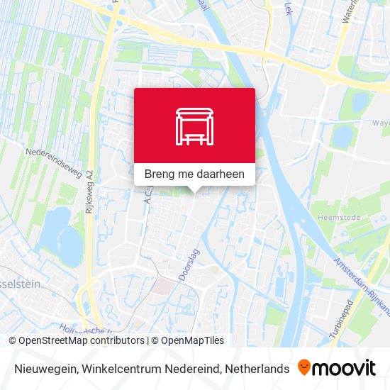 Nieuwegein, Winkelcentrum Nedereind kaart