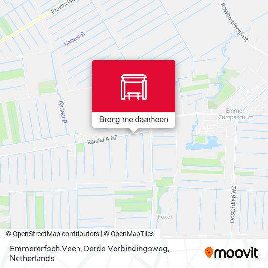 Emmererfsch.Veen, Derde Verbindingsweg kaart