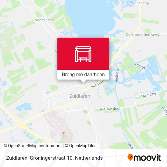 Zuidlaren, Groningerstraat 10 kaart