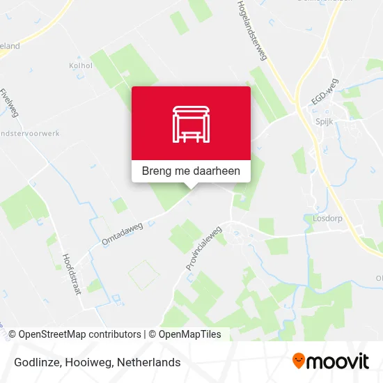 Godlinze, Hooiweg kaart