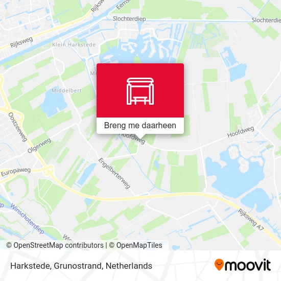 Harkstede, Grunostrand kaart