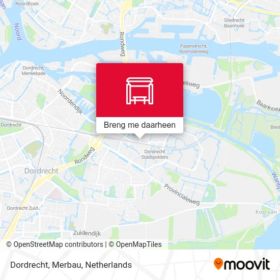 Dordrecht, Merbau kaart