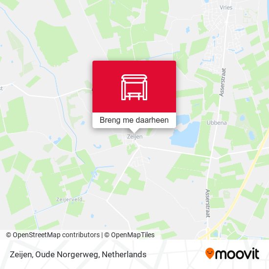 Zeijen, Oude Norgerweg kaart