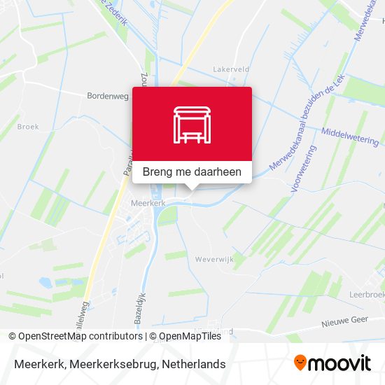 Meerkerk, Meerkerksebrug kaart