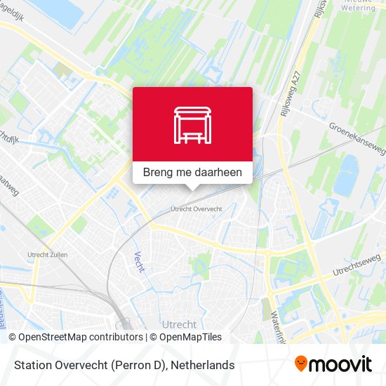 Station Overvecht (Perron D) kaart