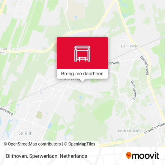 Bilthoven, Sperwerlaan kaart