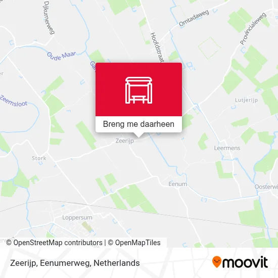 Zeerijp, Eenumerweg kaart
