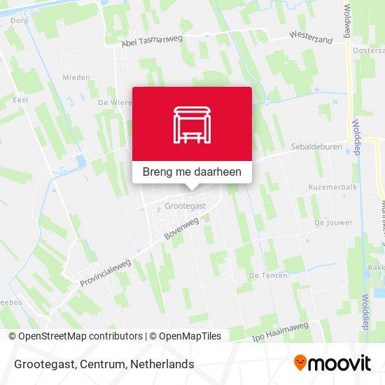 Grootegast, Centrum kaart