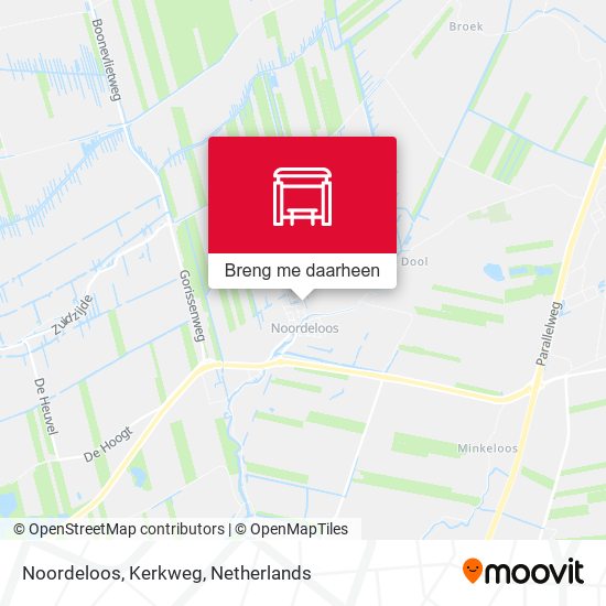 Noordeloos, Kerkweg kaart