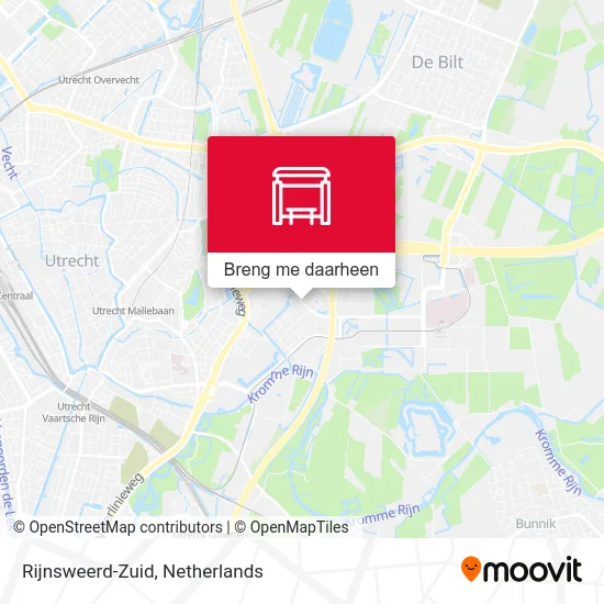 Rijnsweerd-Zuid kaart