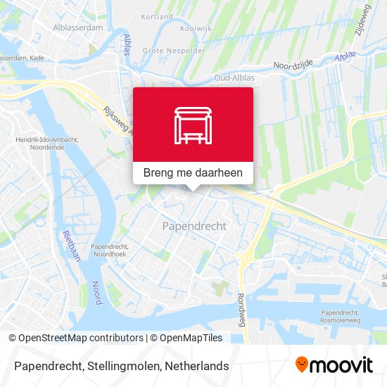 Papendrecht, Stellingmolen kaart