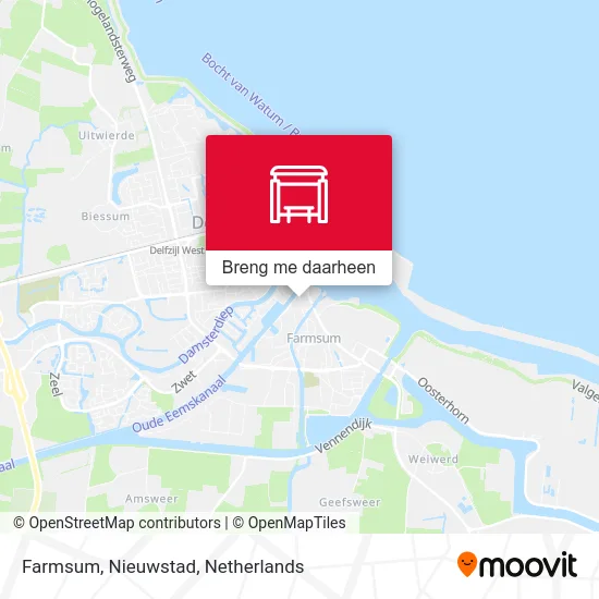 Farmsum, Nieuwstad kaart