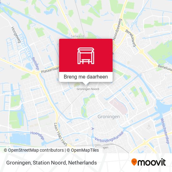Groningen, Station Noord kaart