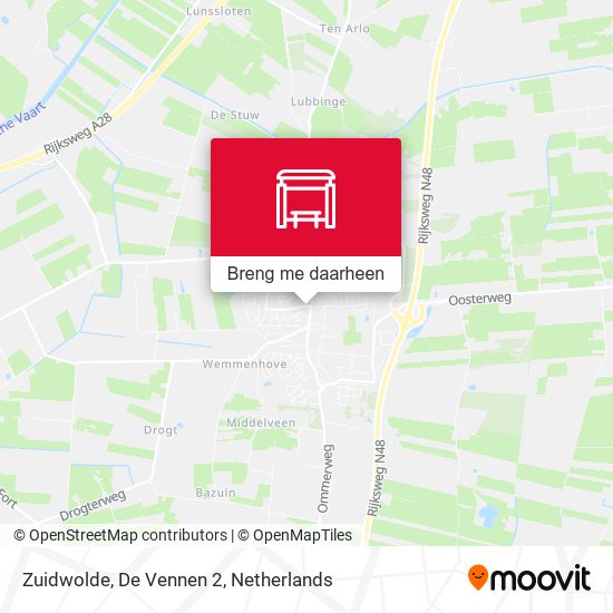 Zuidwolde, De Vennen 2 kaart