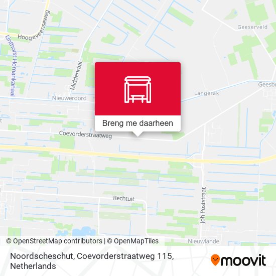 Noordscheschut, Coevorderstraatweg 115 kaart