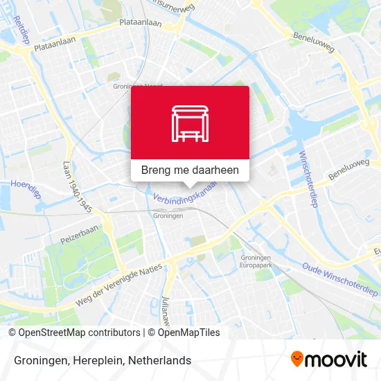 Groningen, Hereplein kaart