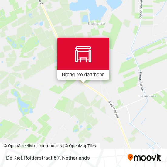 De Kiel, Rolderstraat 57 kaart