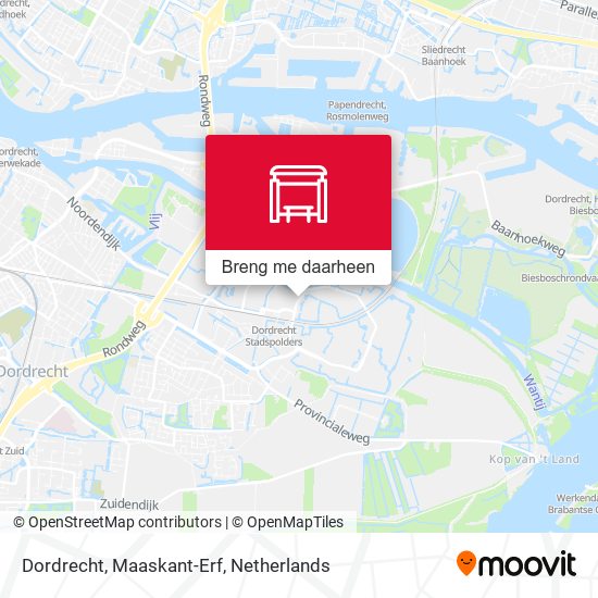 Dordrecht, Maaskant-Erf kaart