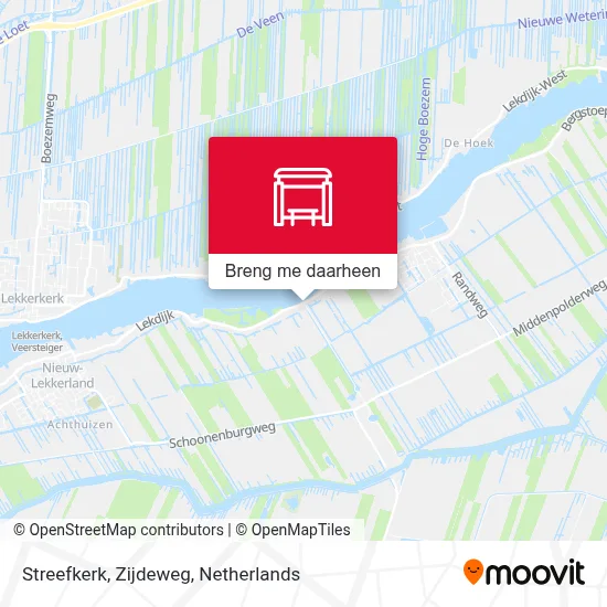 Streefkerk, Zijdeweg kaart