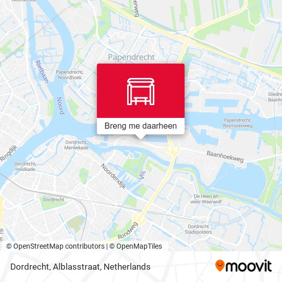 Dordrecht, Alblasstraat kaart