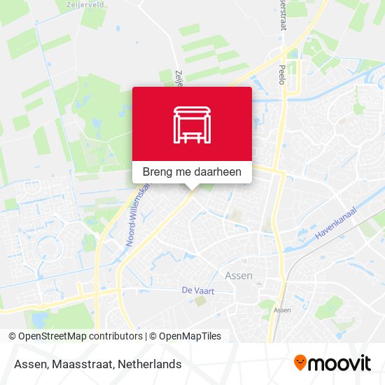 Assen, Maasstraat kaart