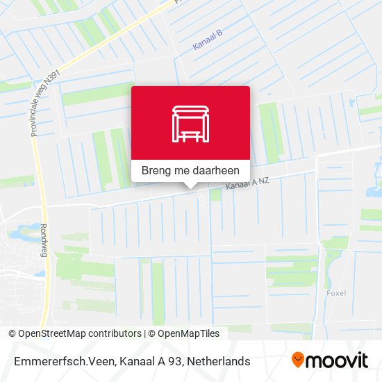 Emmererfsch.Veen, Kanaal A 93 kaart