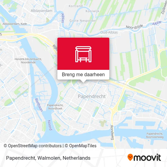 Papendrecht, Walmolen kaart