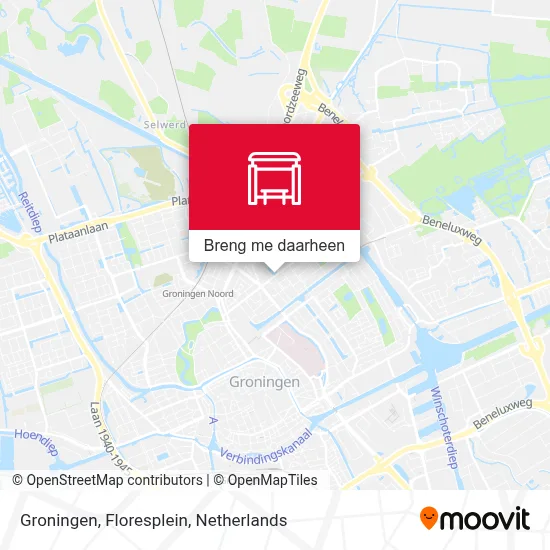 Groningen, Floresplein kaart