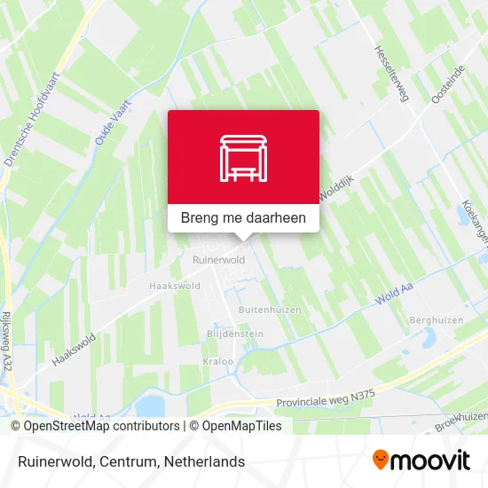 Ruinerwold, Centrum kaart