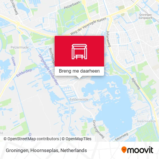 Groningen, Hoornseplas kaart