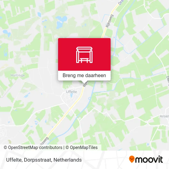Uffelte, Dorpsstraat kaart