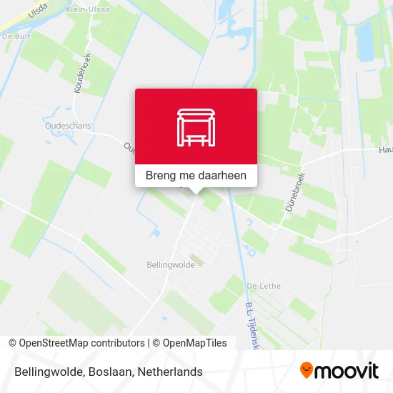 Bellingwolde, Boslaan kaart