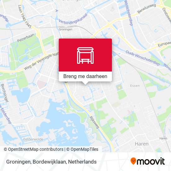 Groningen, Bordewijklaan kaart