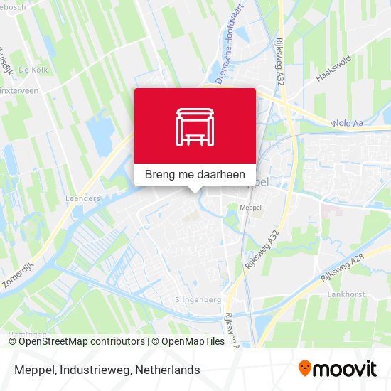 Meppel, Industrieweg kaart