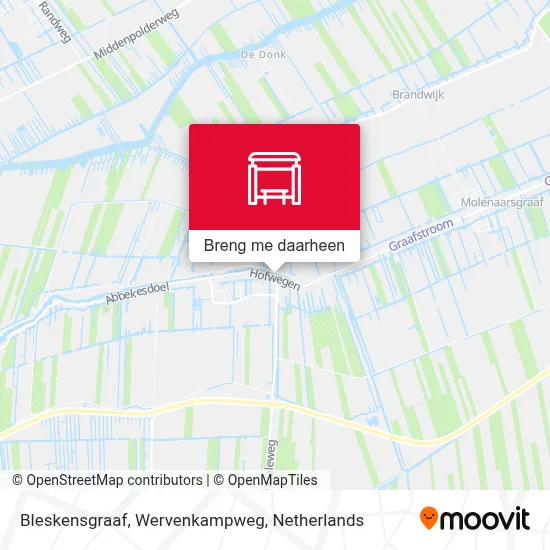 Bleskensgraaf, Wervenkampweg kaart