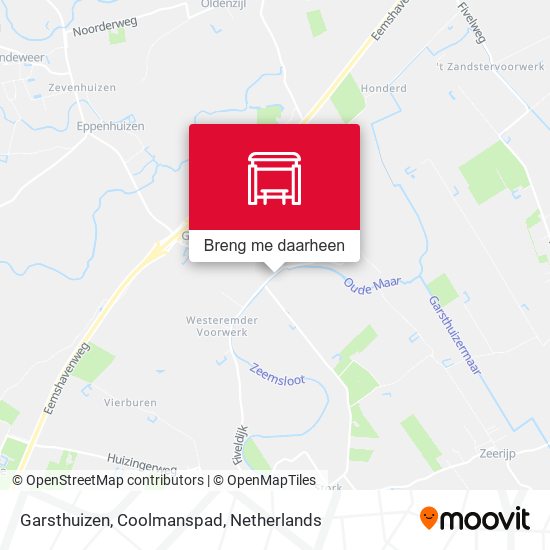 Garsthuizen, Coolmanspad kaart