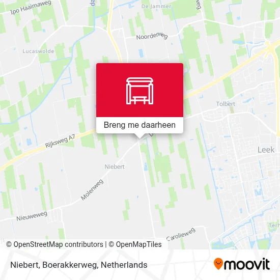 Niebert, Boerakkerweg kaart