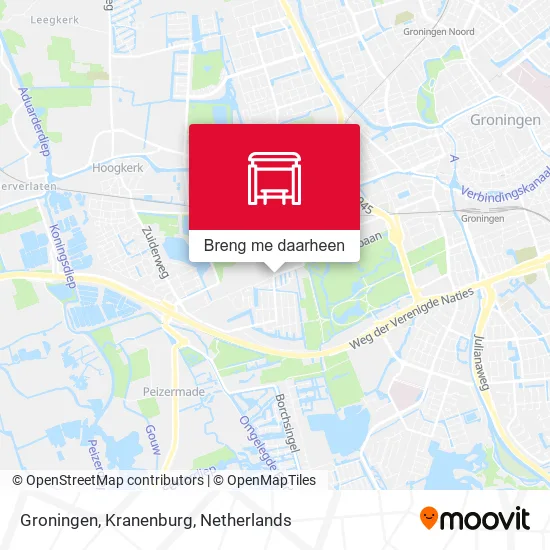 Groningen, Kranenburg kaart