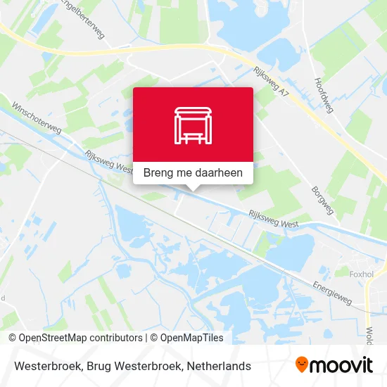 Westerbroek, Brug Westerbroek kaart