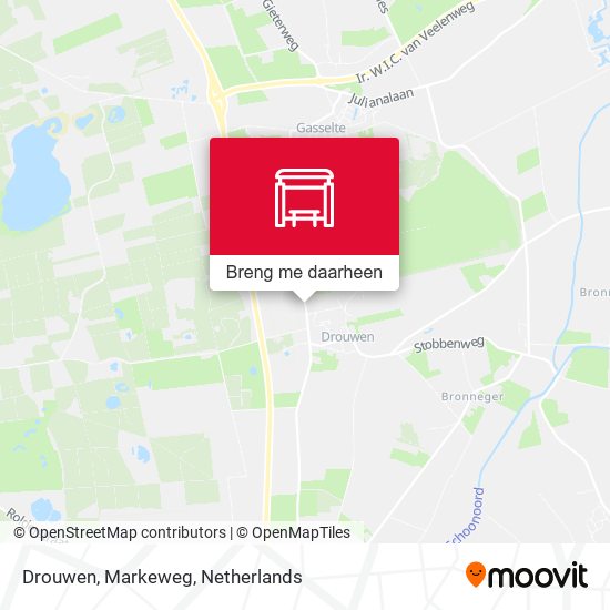 Drouwen, Markeweg kaart