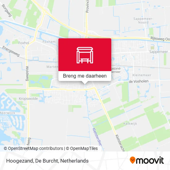 Hoogezand, De Burcht kaart