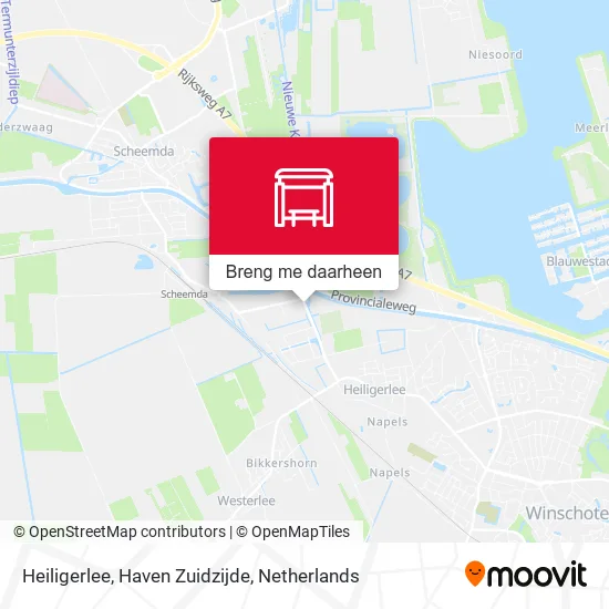 Heiligerlee, Haven Zuidzijde kaart