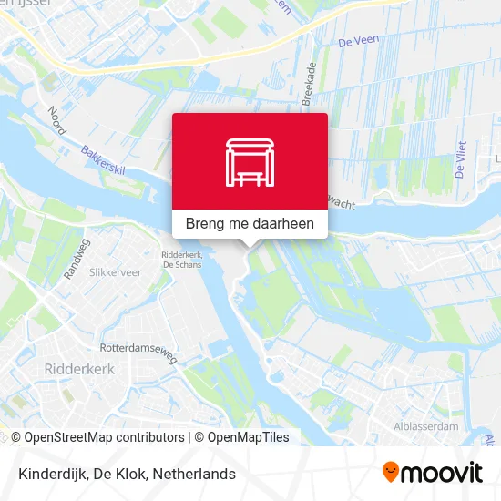 Kinderdijk, De Klok kaart