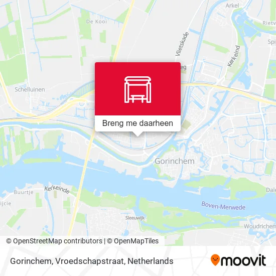 Gorinchem, Vroedschapstraat kaart