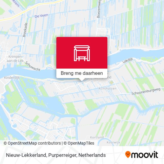 Nieuw-Lekkerland, Purperreiger kaart