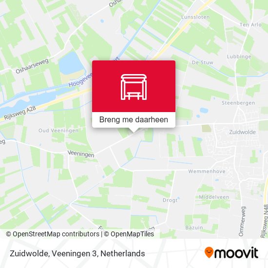 Zuidwolde, Veeningen 3 kaart